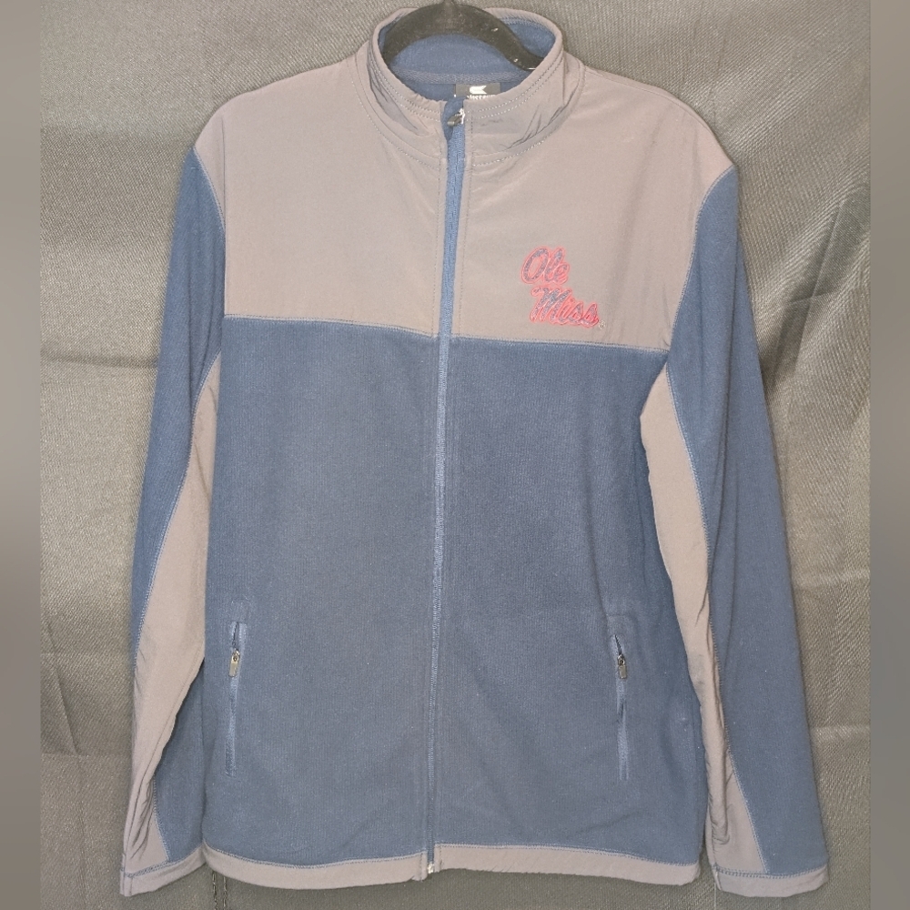 Ole Miss Rebels Full-Zip Fleece Jacket - Men's Medium - Picture 2 of 5